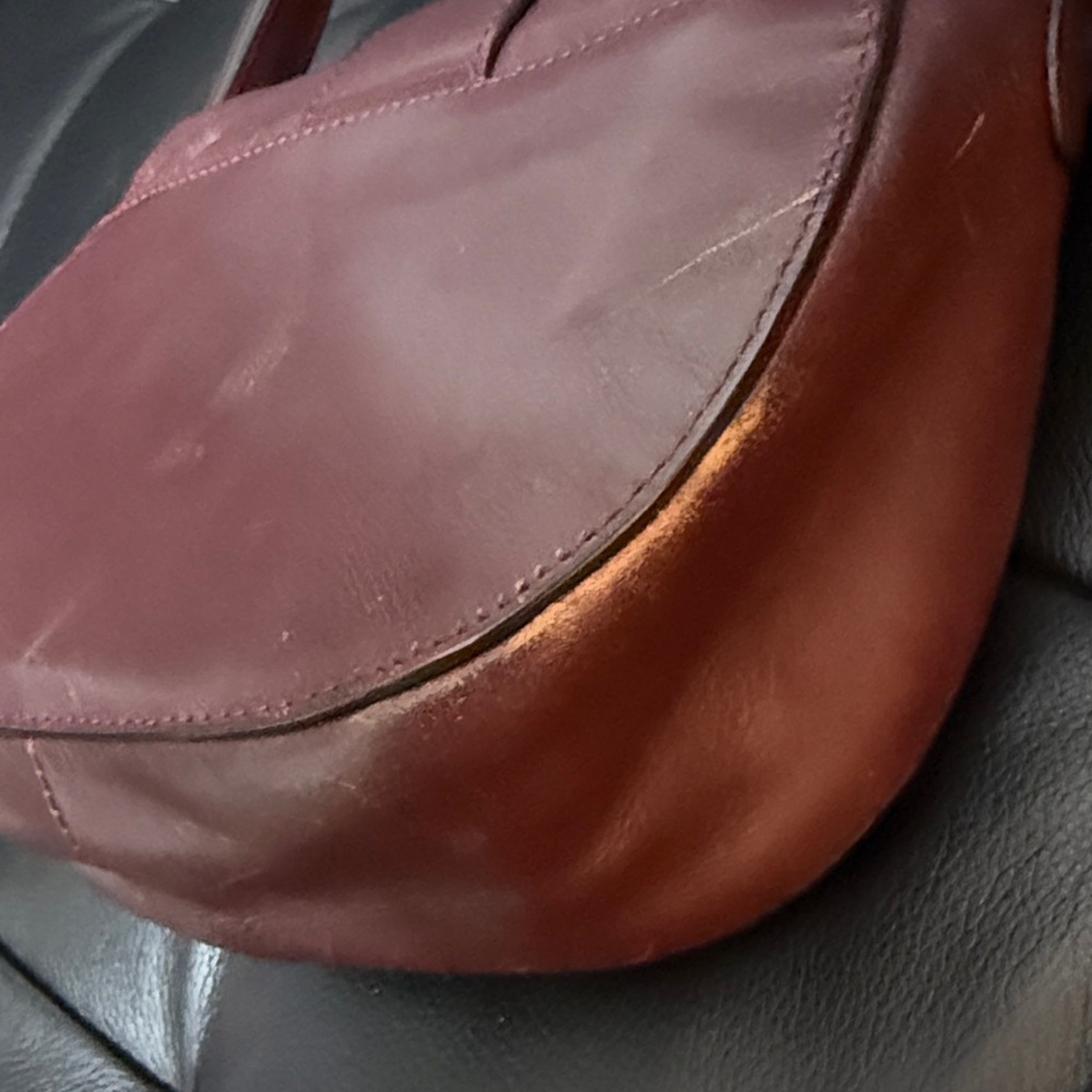 RADLEY LONDON Burgundy Leather Saddle Crossbody Bag (REHAB) - Picture 10 of 16